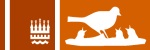 Lærkeredens bomærke illustrerer fugle i en fuglerede og kommunens logo